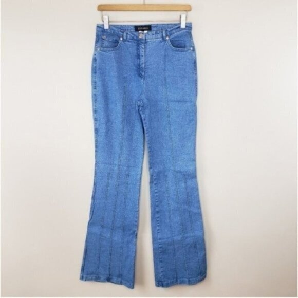 Vintage Escada | High Waist Flare Jeans - Picture 1 of 6